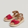 Sandalias de cuña con tiras cruzadas Sandalias de cuña con tiras cruzadas