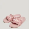 Sandalias deslizantes con estampado animal Sandalias deslizantes con estampado animal