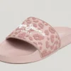 Sandalias deslizantes con estampado animal Sandalias deslizantes con estampado animal