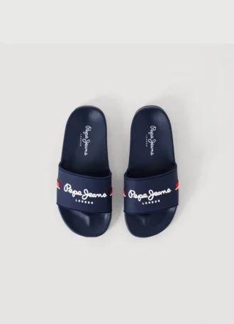 Sandalias deslizantes con logotipo