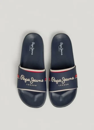 Sandalias deslizantes con logotipo