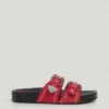 Sandalias planas con doble hebilla Sandalias planas con doble hebilla