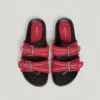 Sandalias planas con doble hebilla Sandalias planas con doble hebilla