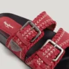 Sandalias planas con doble hebilla Sandalias planas con doble hebilla