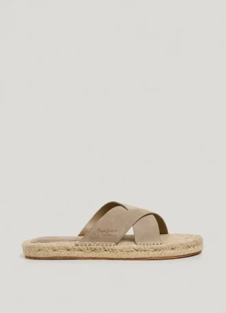 Sandalias planas con tiras cruzadas