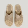 Sandalias planas con tiras cruzadas