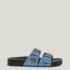 Sandalias planas de ante