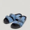 Sandalias planas de ante