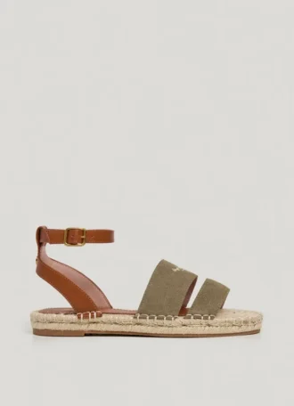Sandalias planas de yute