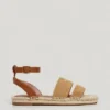 Sandalias planas de yute