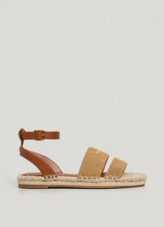 Sandalias planas de yute