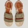 Sandalias planas de yute