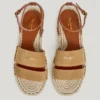 Sandalias planas de yute