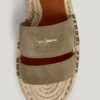 Sandalias planas de yute