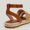 Sandalias planas de yute