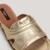 Sandalias planas metalizadas