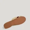 Sandalias planas metalizadas