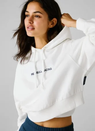 Sudadera con capucha de corte corto