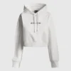 Sudadera con capucha de corte corto
