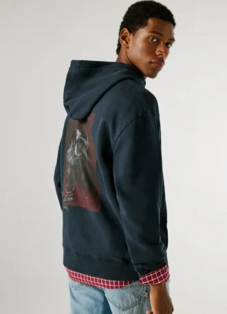 Sudadera con capucha de corte holgado
