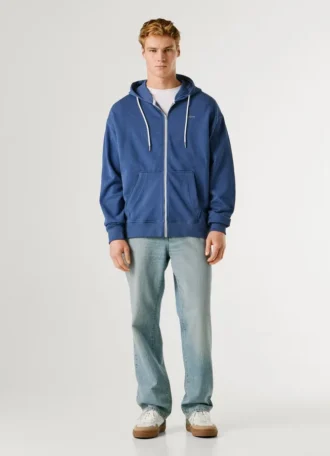 Sudadera con capucha y cremallera completa