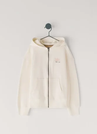 Sudadera con capucha y cremallera completa de corte holgado