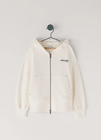 Sudadera con capucha y cremallera completa de corte holgado