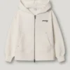 Sudadera con capucha y cremallera completa de corte holgado Sudadera con capucha y cremallera completa de corte holgado