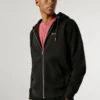 Sudadera con capucha y cremallera completa de corte regular