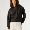 Sudadera con capucha y logotipo con pedrería