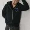 Sudadera con cremallera de corte holgado