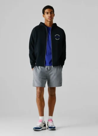 Sudadera con cremallera de corte holgado