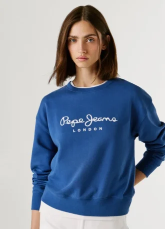 Sudadera con cuello redondo y logotipo