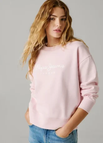 Sudadera con cuello redondo y logotipo