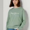 Sudadera con cuello redondo y logotipo Sudadera con cuello redondo y logotipo