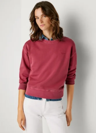 Sudadera con cuello redondo y logotipo