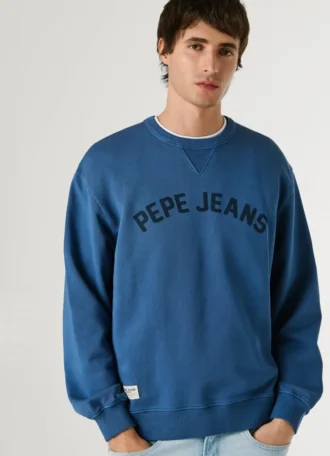 Sudadera con cuello redondo y logotipo