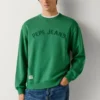 Sudadera con cuello redondo y logotipo Sudadera con cuello redondo y logotipo