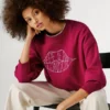 Sudadera con cuello redondo y logotipo Sudadera con cuello redondo y logotipo