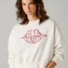 Sudadera con cuello redondo y logotipo Sudadera con cuello redondo y logotipo