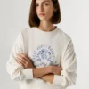 Sudadera con cuello redondo y logotipo Sudadera con cuello redondo y logotipo