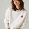 Sudadera con cuello redondo y logotipo Sudadera con cuello redondo y logotipo