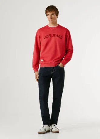 Sudadera con cuello redondo y logotipo