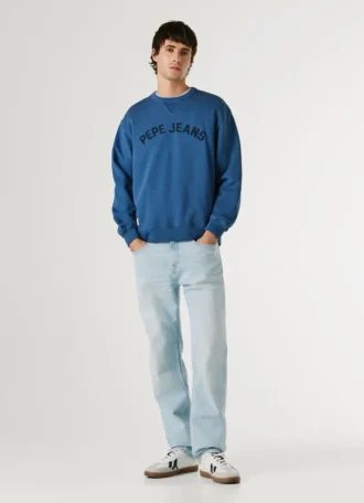 Sudadera con cuello redondo y logotipo