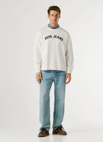 Sudadera con cuello redondo y logotipo