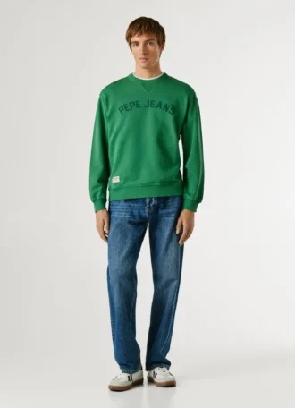 Sudadera con cuello redondo y logotipo
