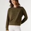 Sudadera con cuello redondo y logotipo Sudadera con cuello redondo y logotipo