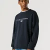 Sudadera con cuello redondo y logotipo