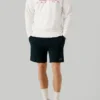 Sudadera con cuello redondo y logotipo Sudadera con cuello redondo y logotipo