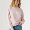 Sudadera con cuello redondo y logotipo Sudadera con cuello redondo y logotipo